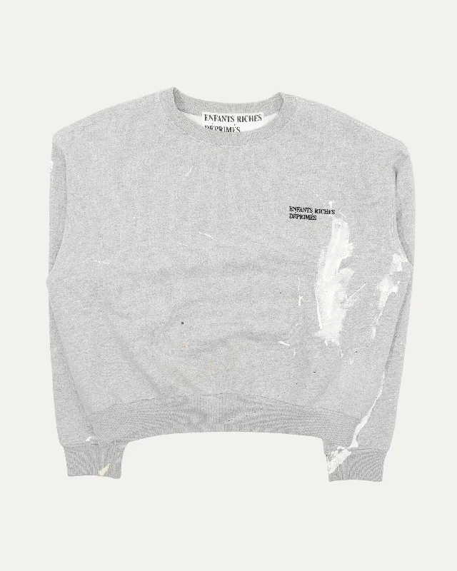 Painted Classic Logo Sweatshirt Hoodie with Raglan Sleeves Sporty Comfortable