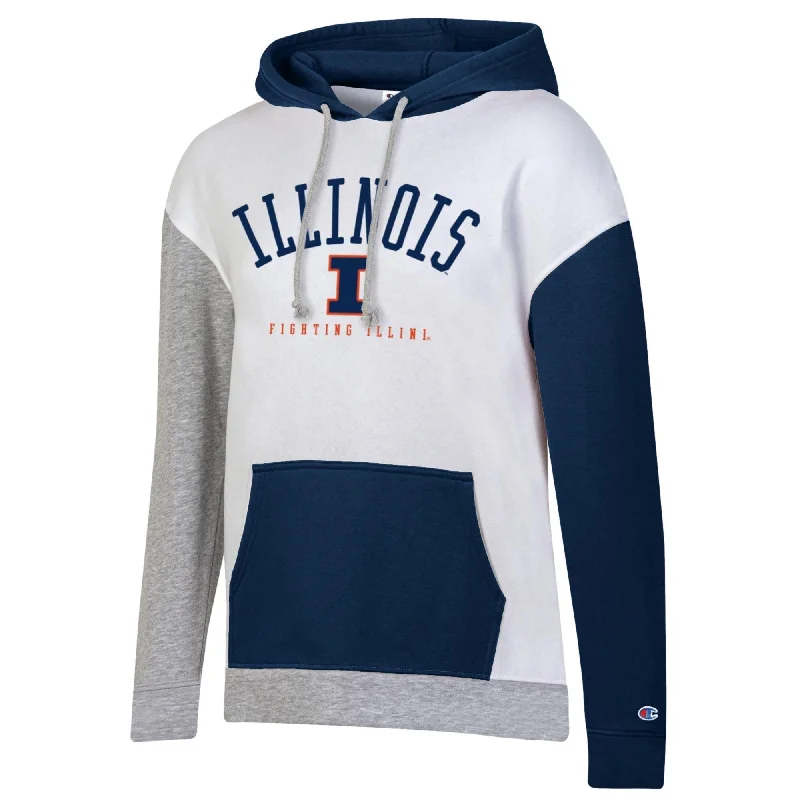 Illinois Fighting Illini Fashion Hoodie Champion Hoodie Crop Top Short Trendy