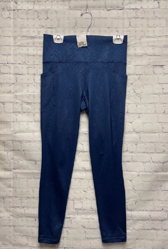 Size Medium Ladies Blue Athleta Leggings Fashionable Plus-Size Activewear