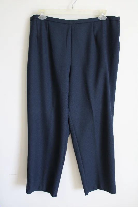 Dark Navy Blue Trouser Pants | 20W Trousers Summer Linen