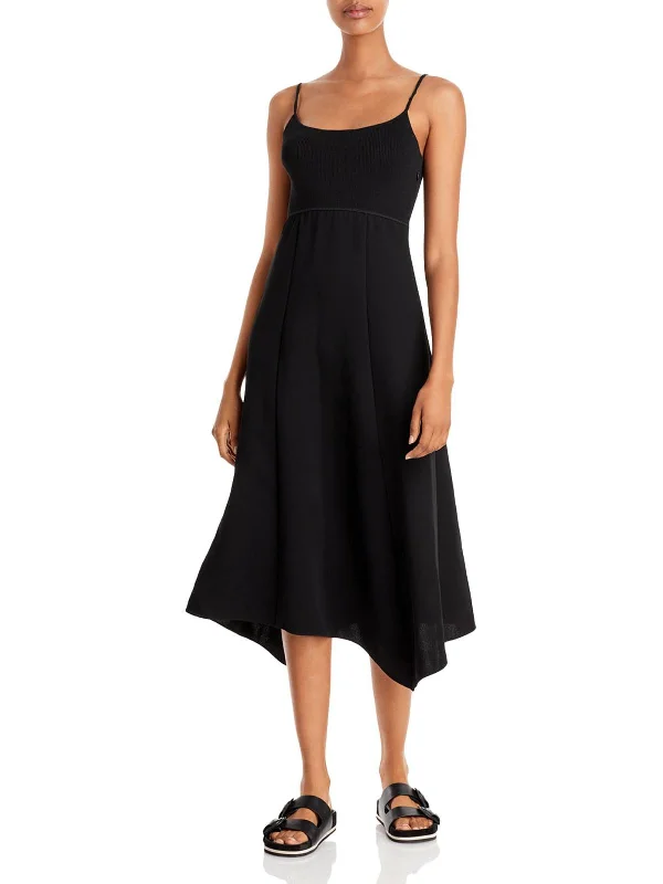 Womens Casual Midi Slip Dress Comfortable Draped Midi Dress