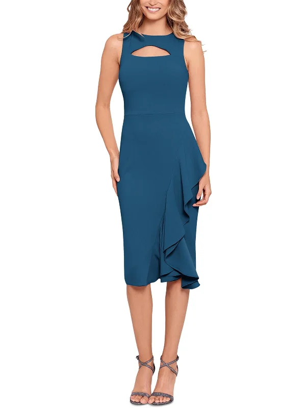 Womens Formal Midi Sheath Dress Trendy Shift Midi Dress