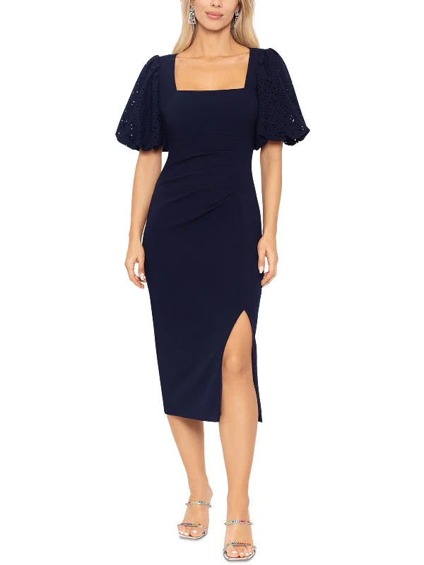 Womens Work Midi Sheath Dress Fashionable Pencil Midi Dress