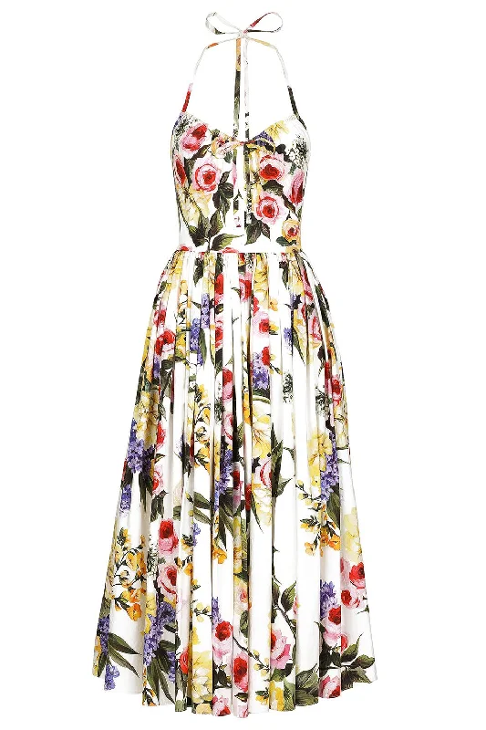 Midi Sundress Trendy Smocked Waist Midi Dress