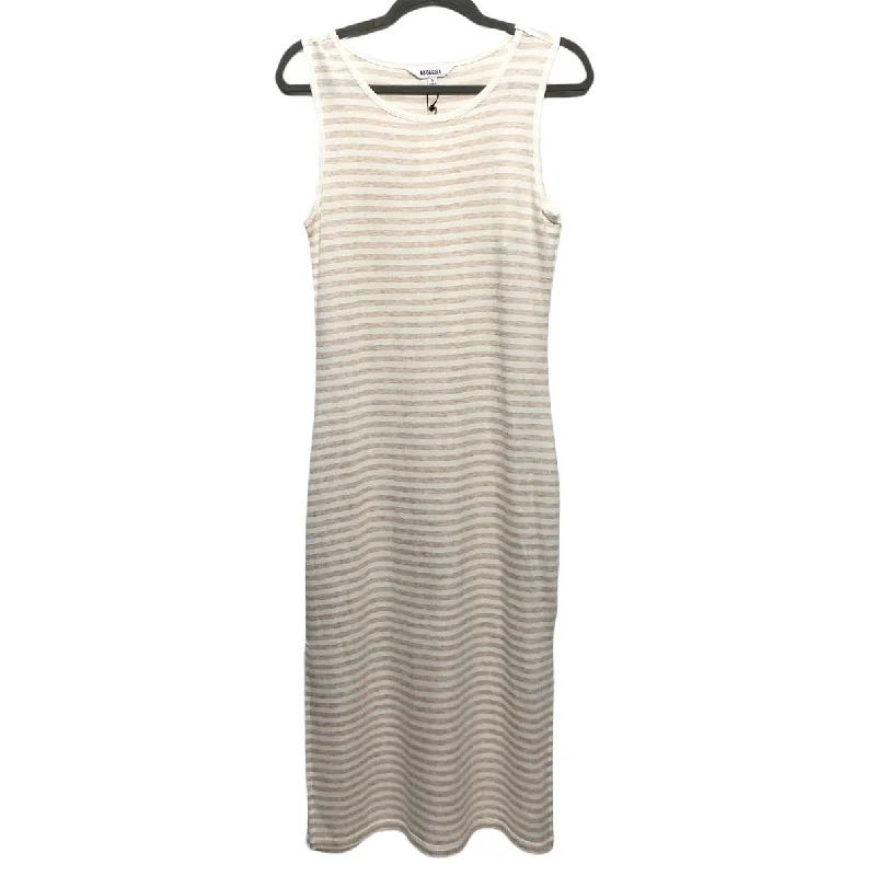 Dress Casual Midi By Bb Dakota In Beige, Size: S Trendy Tiered Hem Midi Dress
