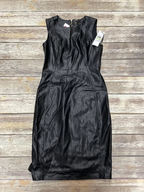 Dress Casual Midi By Calvin Klein In Black, Size: S Fashionable Skater Midi Dress