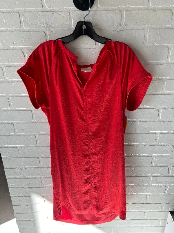 Dress Casual Midi By Chicos In Orange, Size: M Stylish Halter Neck Midi Dress