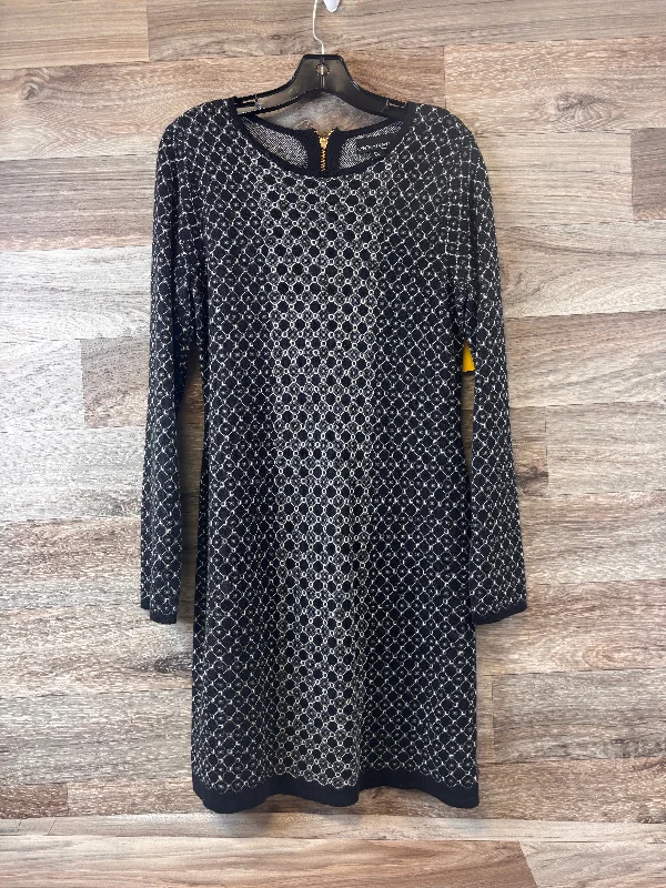 Dress Casual Midi By Cynthia Rowley In Black & Grey, Size: M Cozy Knit Midi Dress