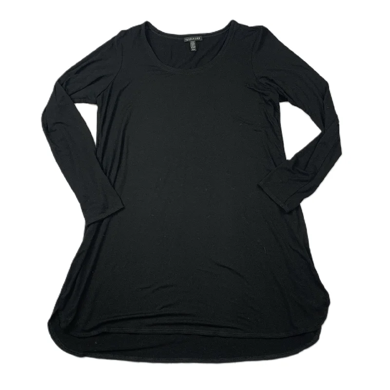 Dress Casual Midi By Eileen Fisher In Black, Size: M Stylish Wraparound Midi Dress