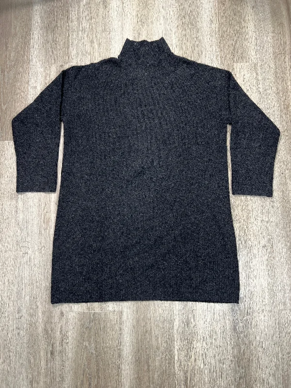 Dress Casual Midi By Everlane In Grey, Size: Xl Fashionable One-Shoulder Midi Dress