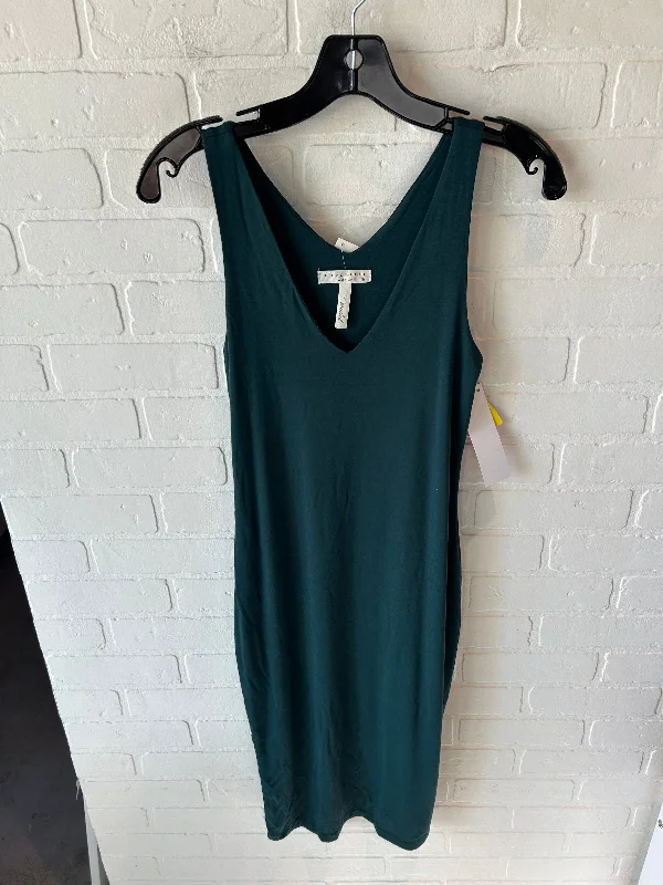 Dress Casual Midi By Final Touch In Teal, Size: S Trendy Square Neck Midi Dress