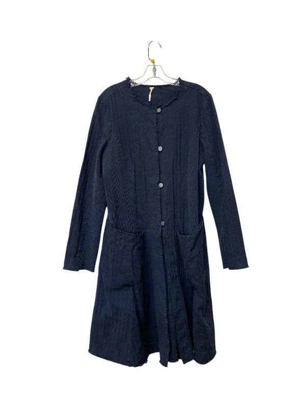 Dress Casual Midi By Free People In Blue, Size: L Cozy Ribbed Knit Midi Dress