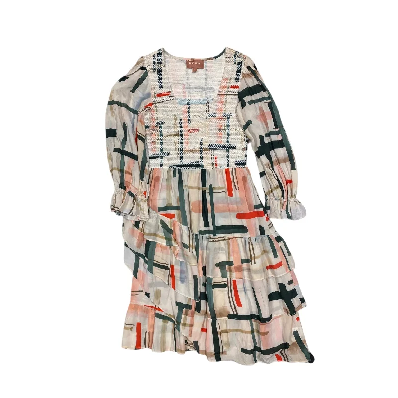 Dress Casual Midi By JESSAKAE In Multi-colored, Size: L Comfortable Wrap Midi Dress