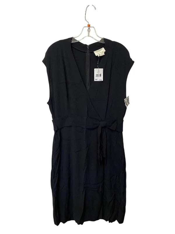 Dress Casual Midi By Kate Spade In Black, Size: 14 Trendy Smocked Detail Midi Dress