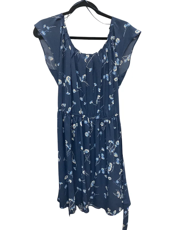 Dress Casual Midi By Lc Lauren Conrad In Blue, Size: M Stylish Satin Midi Dress