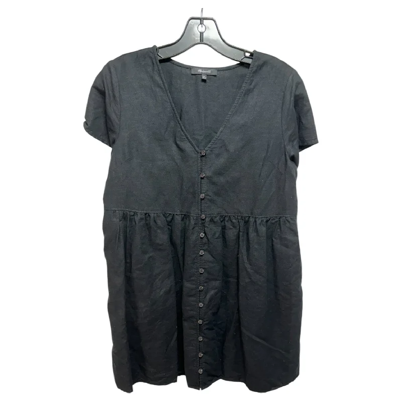 Dress Casual Midi By Madewell In Black, Size: S petite Trendy Midi Dress with Belt