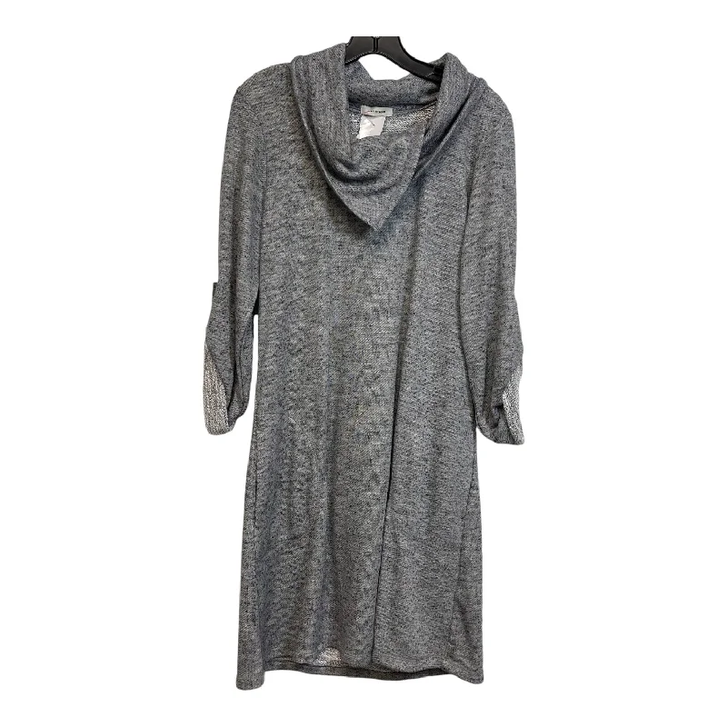 Dress Casual Midi By Max Studio In Grey, Size: L Cozy T-shirt Midi Dress