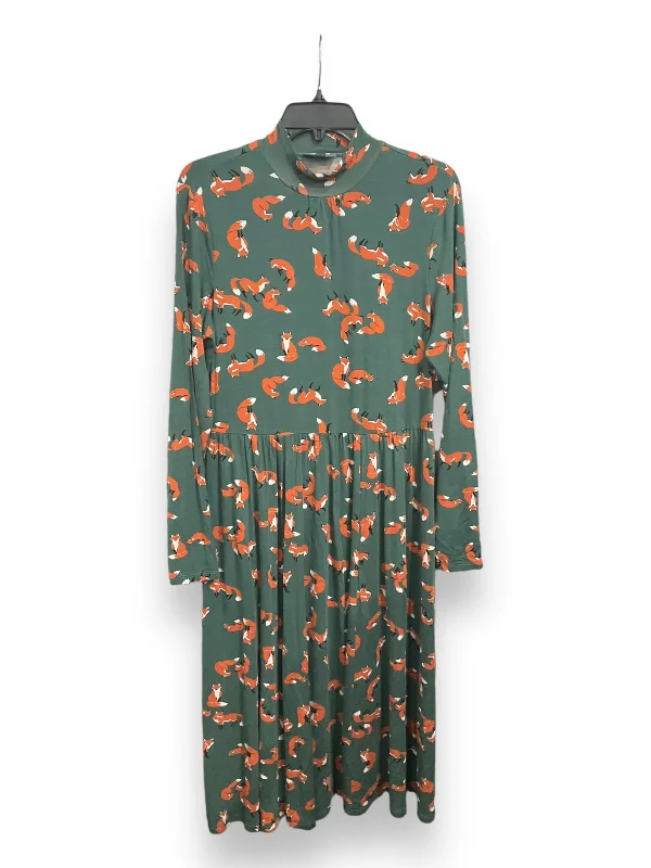 Dress Casual Midi By Modcloth In Green, Size: L Comfortable Wrap Midi Dress