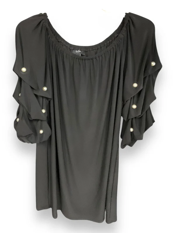 Dress Casual Midi By Msk In Black, Size: L Cozy Midi Dress with Pockets