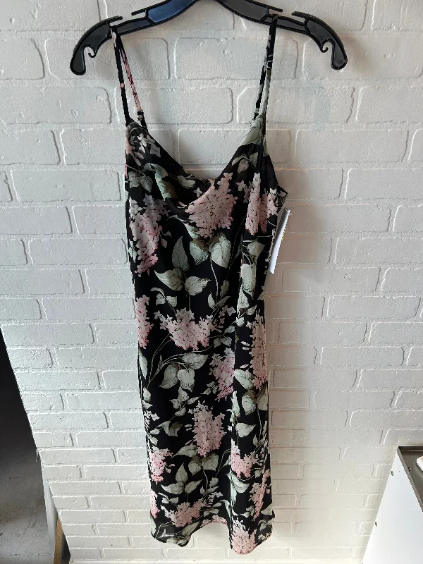 Dress Casual Midi By Paparazzi In Black, Size: S Stylish Color Block Midi Dress