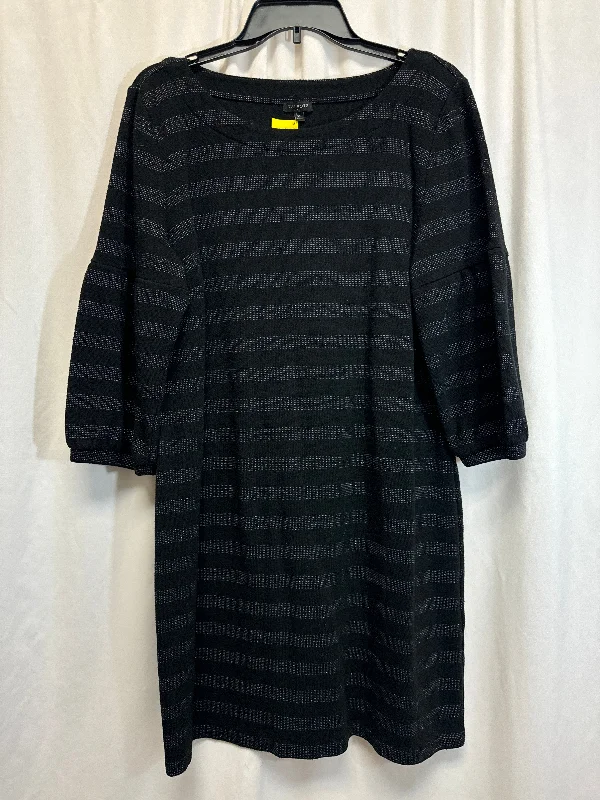 Dress Casual Midi By Talbots In Black, Size: Xl Fashionable High-Neck Midi Dress