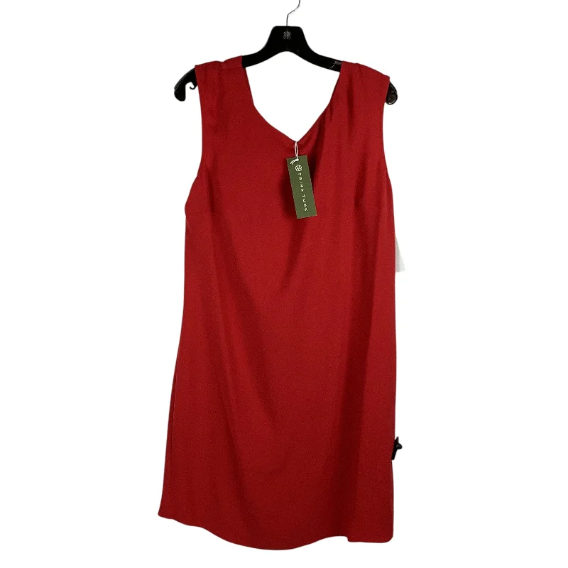 Dress Casual Midi By Trina Turk In Red, Size: 12 Fashionable Plaid Midi Dress