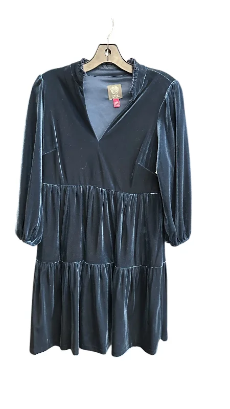 Dress Casual Midi By Vince Camuto In Navy, Size: S Comfortable Denim Midi Dress