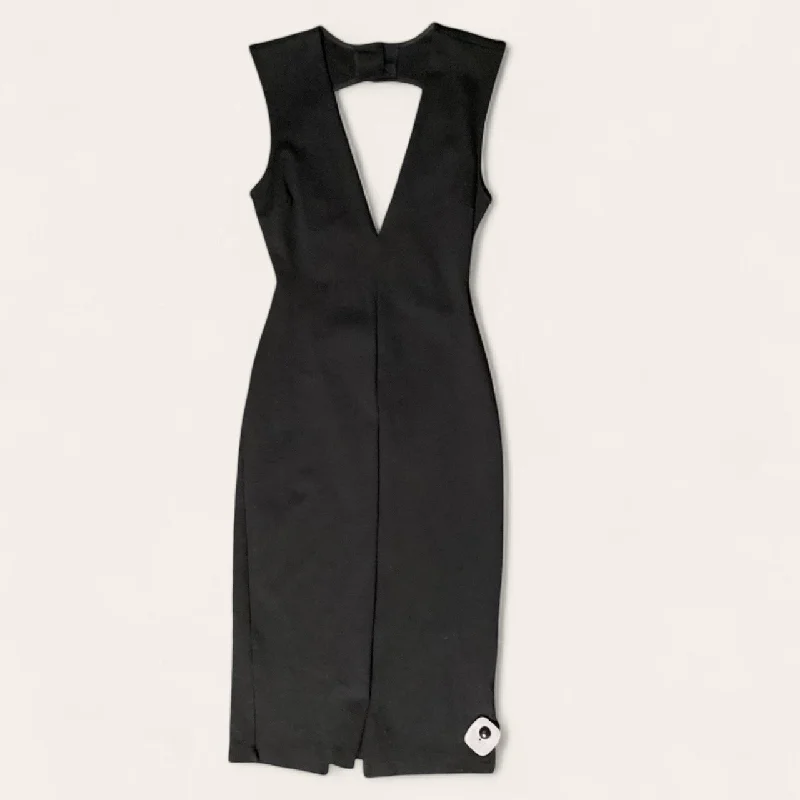 Dress Casual Midi By Windsor In Black, Size: M Trendy Shift Midi Dress
