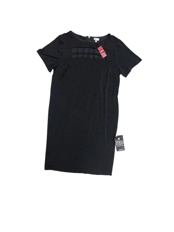 Dress Party Midi By Avenue In Black, Size: Xl Stylish Vintage Midi Dress