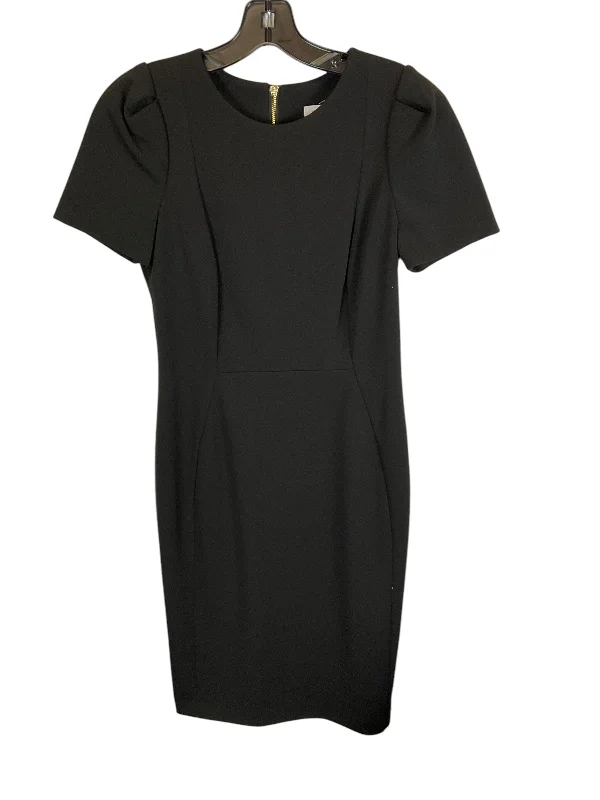 Dress Party Midi By Calvin Klein In Black, Size: 4 Fashionable Pleated Midi Dress