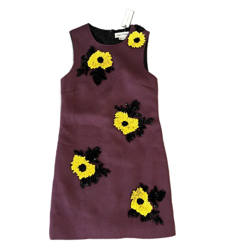 Dress Party Midi By DHRUV KAPOOR In Purple, Size: Xs Stylish Button-Down Midi Dress