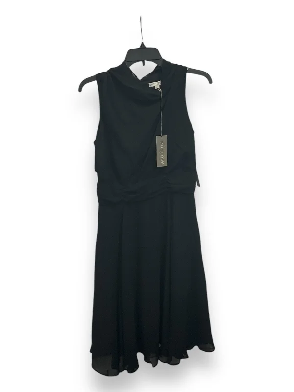 Dress Party Midi By Eva Mendes In Black, Size: 8 Stylish Animal Print Midi Dress