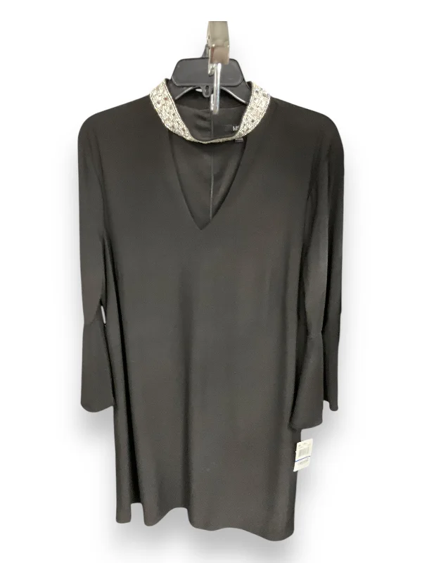 Dress Party Midi By Msk In Black, Size: Xl Elegant Satin Slip Midi Dress