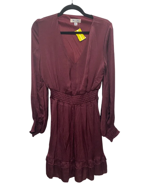 Dress Party Midi By She + Sky In Purple, Size: M Cozy Tie-Dye Midi Dress