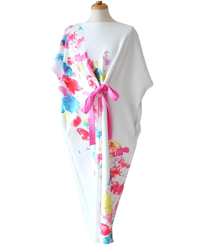FOOTPRINTS Midi Kimono Dress Stylish Wraparound Midi Dress
