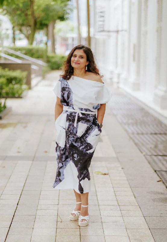 FREEDOM Midi Kimono Dress Comfortable Knitwear Midi Dress