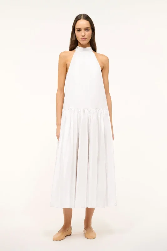 MIDI MARLOWE DRESS | WHITE Cozy Ribbed Knit Midi Dress