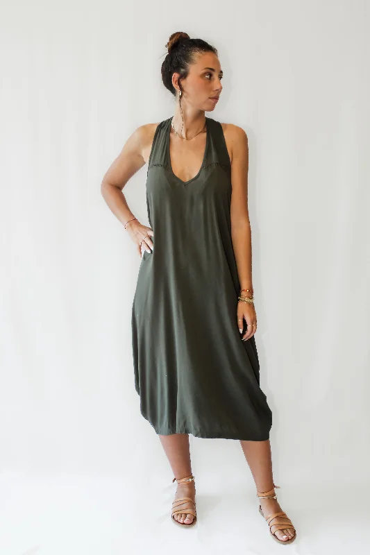 Midi Wingdress - ivy Elegant Faux Wrap Midi Dress