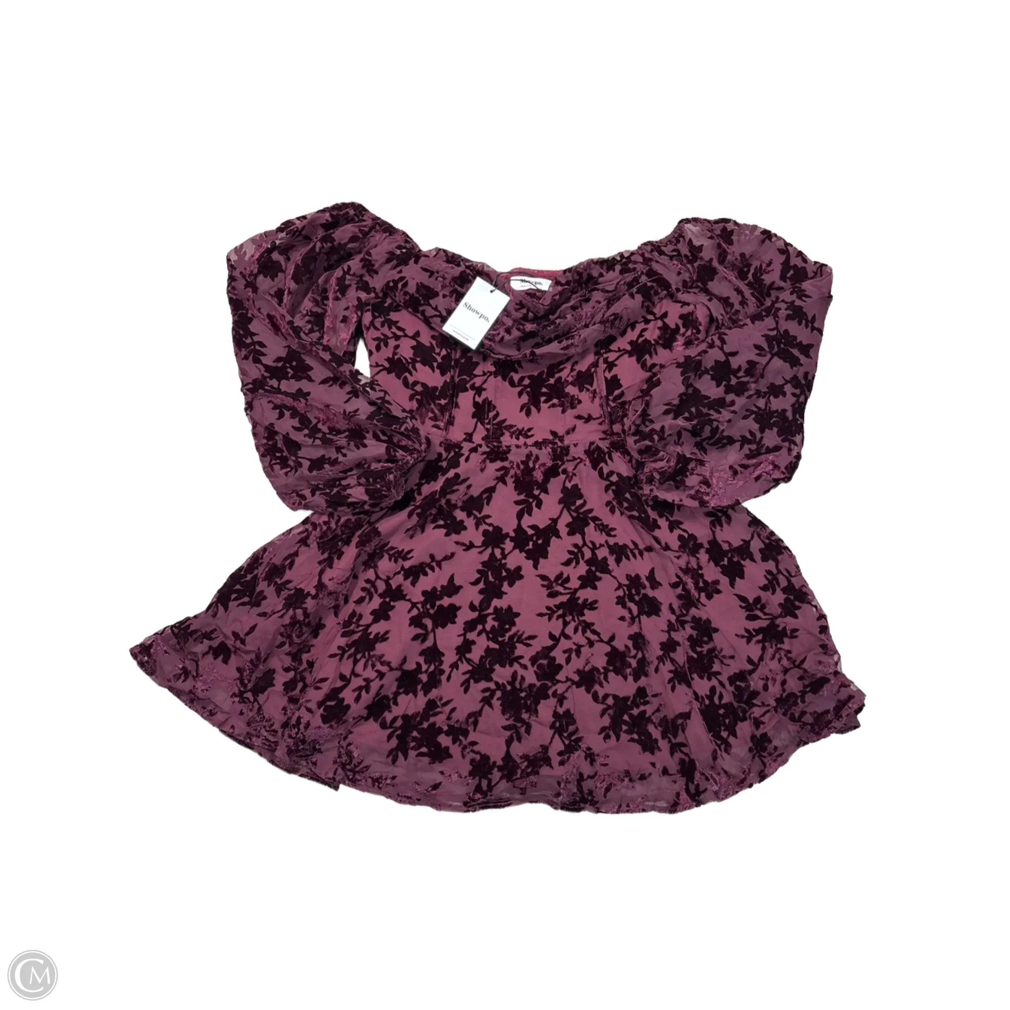 Dress Casual Short By ShowPo In Purple, Size: L Tunics Satin smooth
