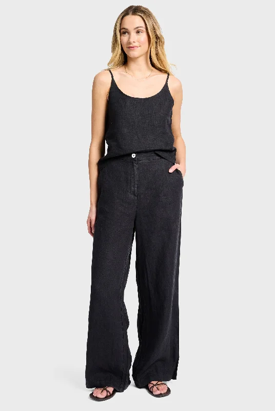 Linen Relaxed Trouser Trousers Timeless Classic