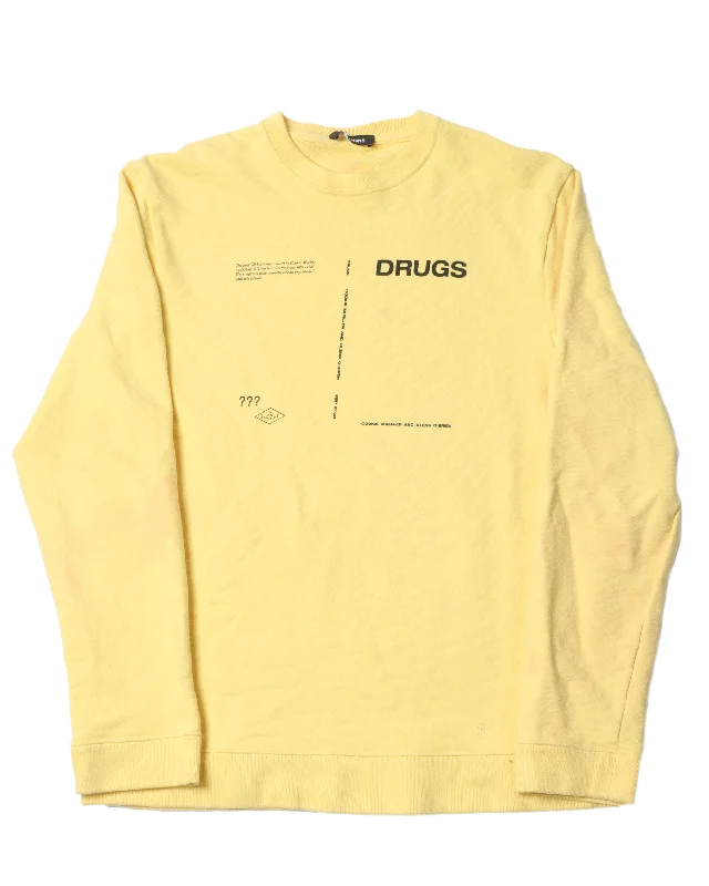 FW18 "DRUGS" Sweatshirt Hoodie with Reflective Safety Nightwear