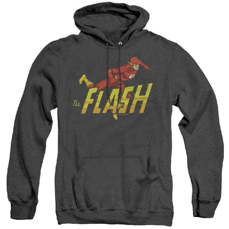 Flash, The 8 Bit Flash - Heather Pullover Hoodie Crew Neck Wool