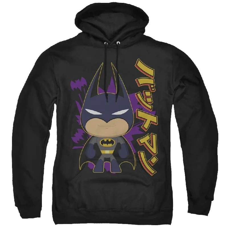 Dc Batman Cute Kanji - Pullover Hoodie Short Puff Sleeve