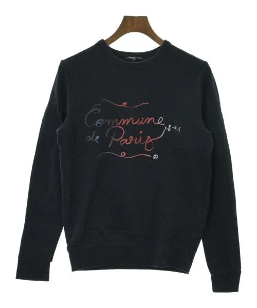 COMMUNE DE PARIS Sweatshirts Hoodie with Hem Raw Edge Edgy Unfinished