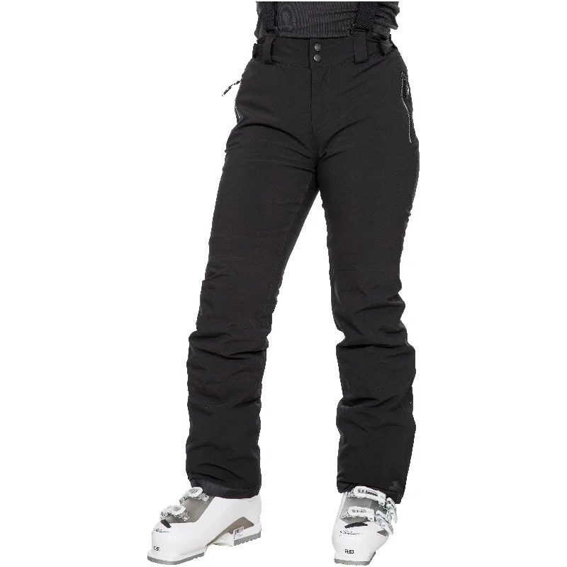 Roseanne Women's Waterproof Ski Trousers in Black Trousers Designer Luxury