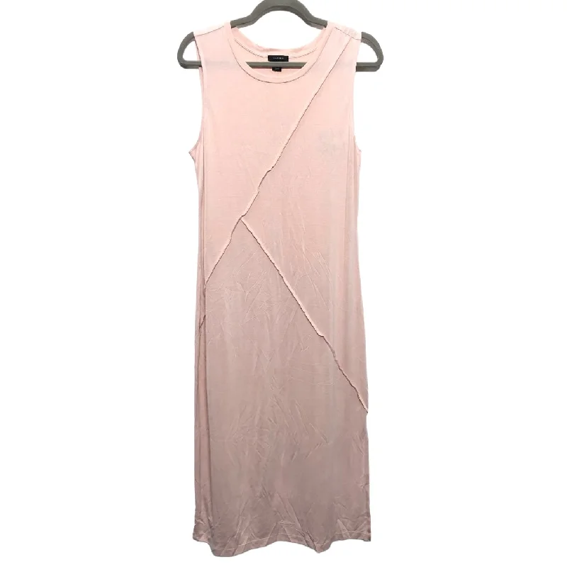 Dress Casual Midi By Halogen In Pink, Size: S Stylish Long Sleeve Floral Midi Dress